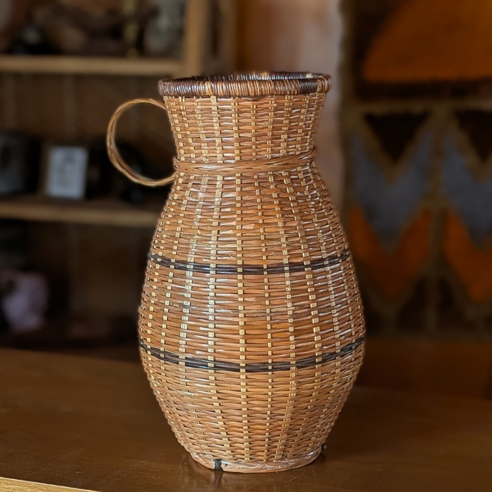 Vintage Wicker Vase